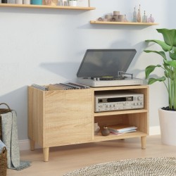 vidaXL Mueble discos madera contrachapada roble sonoma 84,5x38x48 cm