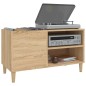 vidaXL Mueble discos madera contrachapada roble sonoma 84,5x38x48 cm vidaXL Mueble discos madera contrachapada roble sonoma 84,5x38x48 cm
