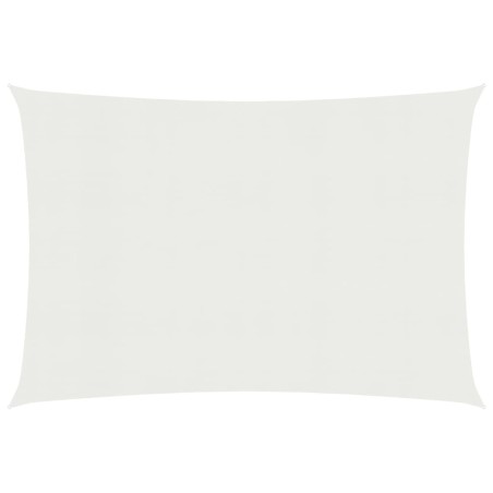 vidaXL Toldo de vela HDPE blanco 160 g/m² 2x2,5 m
