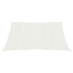 vidaXL Toldo de vela HDPE blanco 160 g/m² 2x2,5 m
