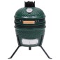 vidaXL Barbacoa 2 en 1 ahumadora Kamado de cerámica verde 56 cm vidaXL Barbacoa 2 en 1 ahumadora Kamado de cerámica verde 56 cm