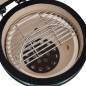 vidaXL Barbacoa 2 en 1 ahumadora Kamado de cerámica verde 56 cm vidaXL Barbacoa 2 en 1 ahumadora Kamado de cerámica verde 56 cm