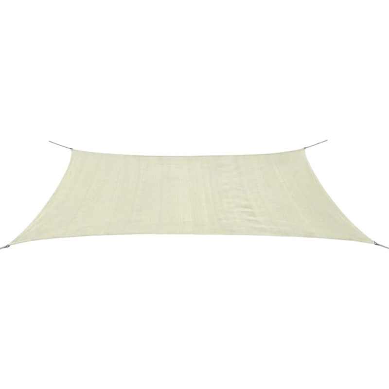 vidaXL Toldo de vela rectangular HDPE 4x6 m crema vidaXL Toldo de vela rectangular HDPE 4x6 m crema