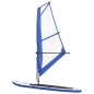 vidaXL Tabla de paddle surf inflable con vela azul y blanca vidaXL Tabla de paddle surf inflable con vela azul y blanca