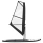 vidaXL Tabla de paddle surf inflable con vela negro y blanco vidaXL Tabla de paddle surf inflable con vela negro y blanco