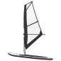 vidaXL Tabla de paddle surf inflable con vela negro y blanco vidaXL Tabla de paddle surf inflable con vela negro y blanco