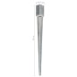 vidaXL Picas de tierra 2 uds acero galvanizado plateado 7x7x90 cm vidaXL Picas de tierra 2 uds acero galvanizado plateado 7x7x90 cm