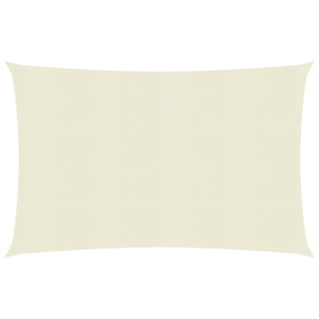 vidaXL Toldo de vela crema HDPE 160 g/m² 4x5 m 