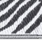 vidaXL Alfombra de exterior PP negra 80x250 cm