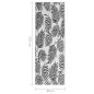 vidaXL Alfombra de exterior PP negra 80x250 cm