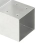 vidaXL Conectores de postes en L 4 uds metal galvanizado 101x101 mm vidaXL Conectores de postes en L 4 uds metal galvanizado 101x101 mm
