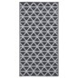 vidaXL Alfombra de exterior PP negro 80x150 cm vidaXL Alfombra de exterior PP negro 80x150 cm