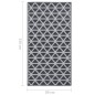 vidaXL Alfombra de exterior PP negro 80x150 cm vidaXL Alfombra de exterior PP negro 80x150 cm
