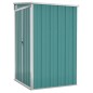 vidaXL Cobertizo de jardín pared acero galvanizado verde 118x100x178cm vidaXL Cobertizo de jardín pared acero galvanizado verde 118x100x178cm
