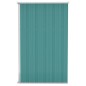vidaXL Cobertizo de jardín pared acero galvanizado verde 118x100x178cm vidaXL Cobertizo de jardín pared acero galvanizado verde 118x100x178cm