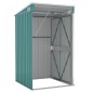 vidaXL Cobertizo de jardín pared acero galvanizado verde 118x100x178cm vidaXL Cobertizo de jardín pared acero galvanizado verde 118x100x178cm