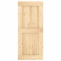 vidaXL Puerta corredera con herrajes madera maciza de pino 90x210 cm vidaXL Puerta corredera con herrajes madera maciza de pino 90x210 cm