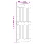 vidaXL Puerta corredera con herrajes madera maciza de pino 90x210 cm vidaXL Puerta corredera con herrajes madera maciza de pino 90x210 cm
