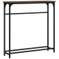 vidaXL Mesa consola madera de ingeniería marrón roble 75x19,5x75 cm