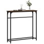 vidaXL Mesa consola madera de ingeniería marrón roble 75x19,5x75 cm