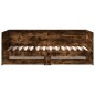 vidaXL Tumbona con cajones madera ingeniería roble ahumado 100x200 cm vidaXL Tumbona con cajones madera ingeniería roble ahumado 100x200 cm