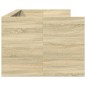 vidaXL Tumbona con cajones madera ingeniería roble Sonoma 100x200 cm