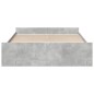 vidaXL Cama con cajones madera ingeniería gris hormigón 150x200 cm vidaXL Cama con cajones madera ingeniería gris hormigón 150x200 cm