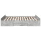 vidaXL Cama con cajones madera ingeniería gris hormigón 150x200 cm vidaXL Cama con cajones madera ingeniería gris hormigón 150x200 cm