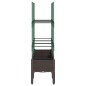 vidaXL Jardinera con enrejado PP marrón 120x40x142,5 cm vidaXL Jardinera con enrejado PP marrón 120x40x142,5 cm