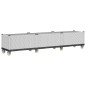 vidaXL Jardinera con ruedas PP blanco 240x50x54 cm vidaXL Jardinera con ruedas PP blanco 240x50x54 cm