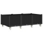vidaXL Jardinera con ruedas PP negro 150x80x54 cm vidaXL Jardinera con ruedas PP negro 150x80x54 cm