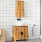 vidaXL Conjunto de muebles de baño 2 piezas madera maciza de pino