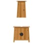 vidaXL Conjunto de muebles de baño 2 piezas madera maciza de pino