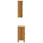 vidaXL Conjunto de muebles de baño 2 piezas madera maciza de pino