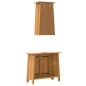vidaXL Conjunto de muebles de baño 2 piezas madera maciza de pino