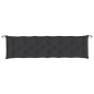 vidaXL Cojín de banco de jardín tela Oxford negro 200x50x7 cm vidaXL Cojín de banco de jardín tela Oxford negro 200x50x7 cm