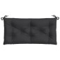 vidaXL Cojines de banco de jardín 2 uds tela Oxford negro 100x50x7 cm vidaXL Cojines de banco de jardín 2 uds tela Oxford negro 100x50x7 cm