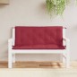 vidaXL Cojines de banco de jardín 2 uds rojo tinto 120x50x7 cm vidaXL Cojines de banco de jardín 2 uds rojo tinto 120x50x7 cm
