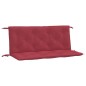 vidaXL Cojines de banco de jardín 2 uds rojo tinto 120x50x7 cm vidaXL Cojines de banco de jardín 2 uds rojo tinto 120x50x7 cm