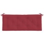 vidaXL Cojines de banco de jardín 2 uds rojo tinto 120x50x7 cm vidaXL Cojines de banco de jardín 2 uds rojo tinto 120x50x7 cm