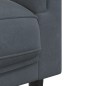 vidaXL Juego de sofás con cojines 2 piezas terciopelo gris oscuro vidaXL Juego de sofás con cojines 2 piezas terciopelo gris oscuro