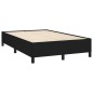 vidaXL Cama box spring con colchón tela negro 120x190 cm vidaXL Cama box spring con colchón tela negro 120x190 cm