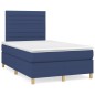vidaXL Cama box spring con colchón tela azul 120x190 cm vidaXL Cama box spring con colchón tela azul 120x190 cm