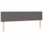 vidaXL Cama box spring con colchón cuero sintético gris 120x190 cm vidaXL Cama box spring con colchón cuero sintético gris 120x190 cm