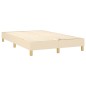 vidaXL Cama box spring con colchón y luces LED tela crema 120x190 cm vidaXL Cama box spring con colchón y luces LED tela crema 120x190 cm