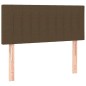vidaXL Cama box spring con colchón tela marrón oscuro 120x190 cm vidaXL Cama box spring con colchón tela marrón oscuro 120x190 cm