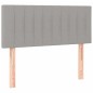 vidaXL Cama box spring con colchón tela gris claro 120x190 cm vidaXL Cama box spring con colchón tela gris claro 120x190 cm
