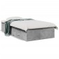 vidaXL Cama con cajones madera ingeniería gris hormigón 90x200 cm vidaXL Cama con cajones madera ingeniería gris hormigón 90x200 cm