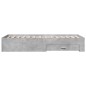 vidaXL Cama con cajones madera ingeniería gris hormigón 90x200 cm vidaXL Cama con cajones madera ingeniería gris hormigón 90x200 cm