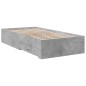 vidaXL Cama con cajones madera ingeniería gris hormigón 90x190 cm vidaXL Cama con cajones madera ingeniería gris hormigón 90x190 cm